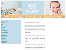 Tablet Screenshot of jetzt-clever-sauber.de
